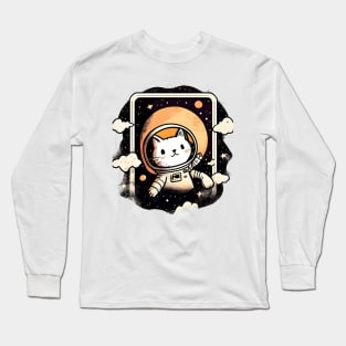 Cat Astronaut, Space Kitty, Catronaut - Love Cats Long Sleeve T-Shirt